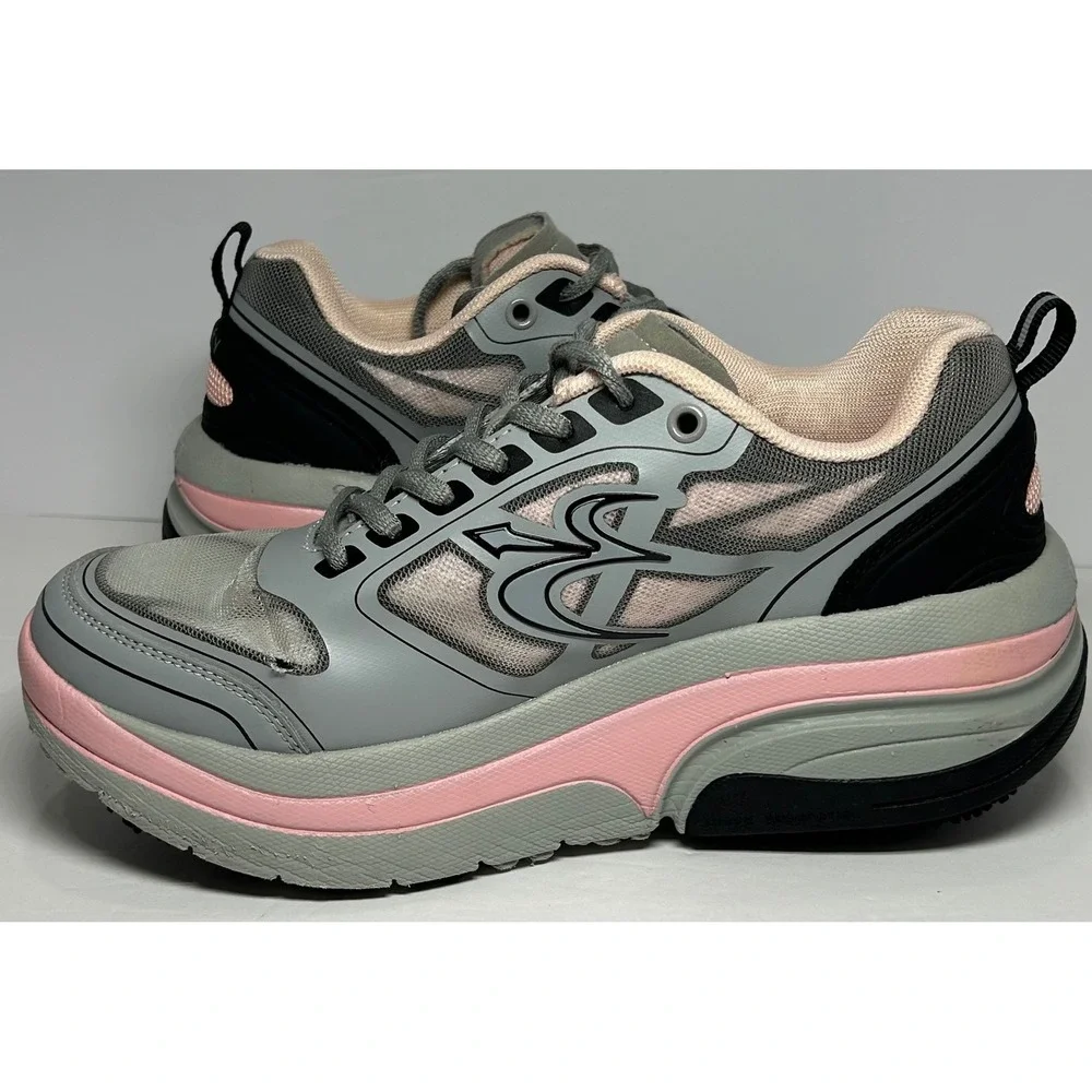 Gdefy TB9022FGP-M Women's Athletic Walking Shoes Gray‎ Pink VersoShock Size 6.5